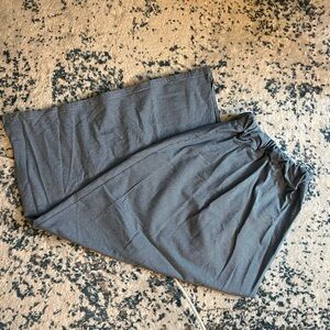 Patagonia cotton blue striped midi skirt size xs